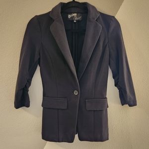 Y2K Oxford & Regent ruched sleeve knit Blazer XS